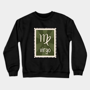 Virgo Zodiac Sign Stamp Crewneck Sweatshirt